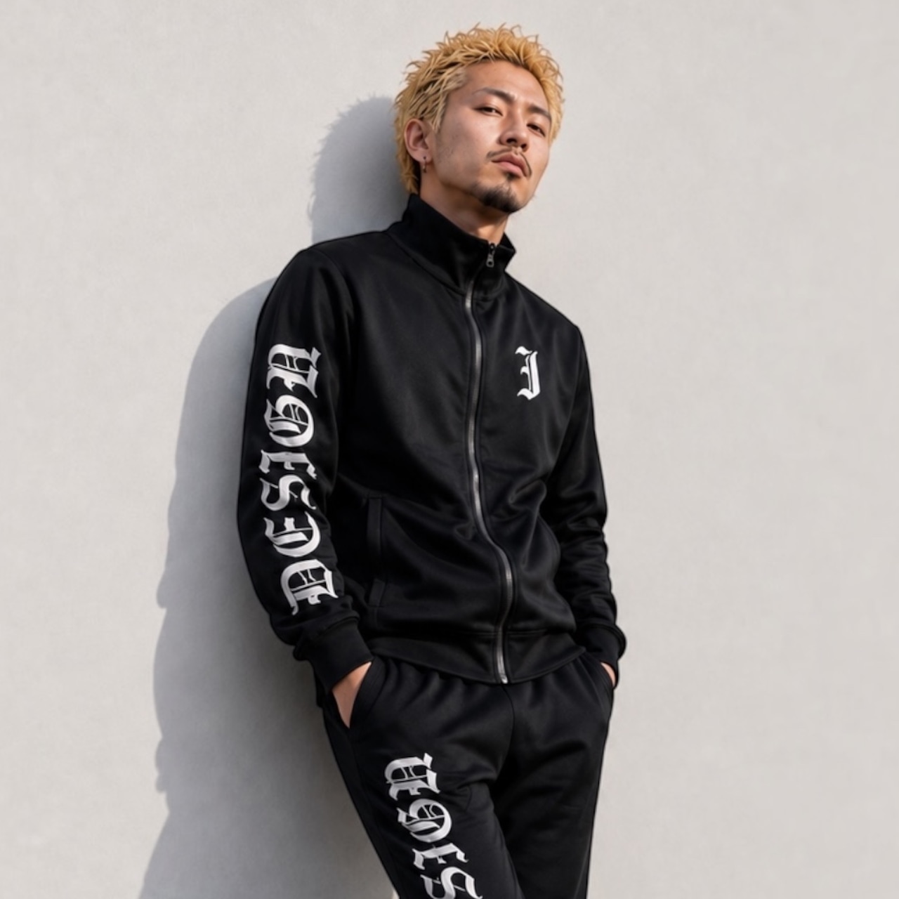 IDドライスウェット ジップジャケット&パンツ【セットアップ/BLACK】
