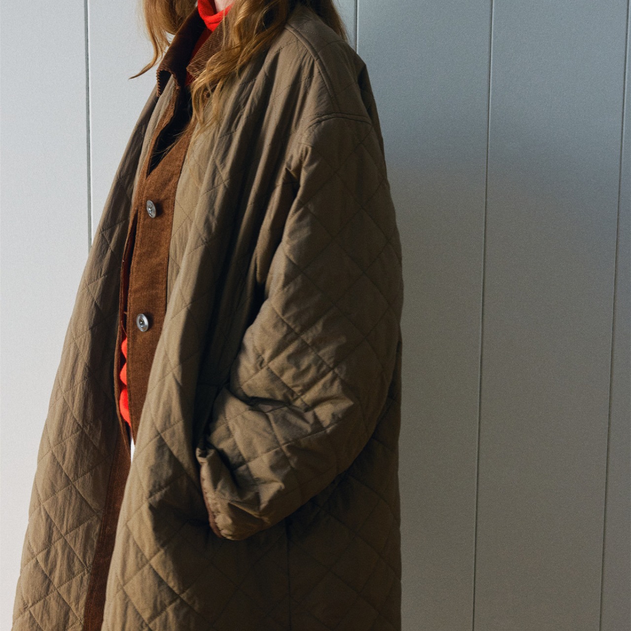 Long Quilted Coat T3732