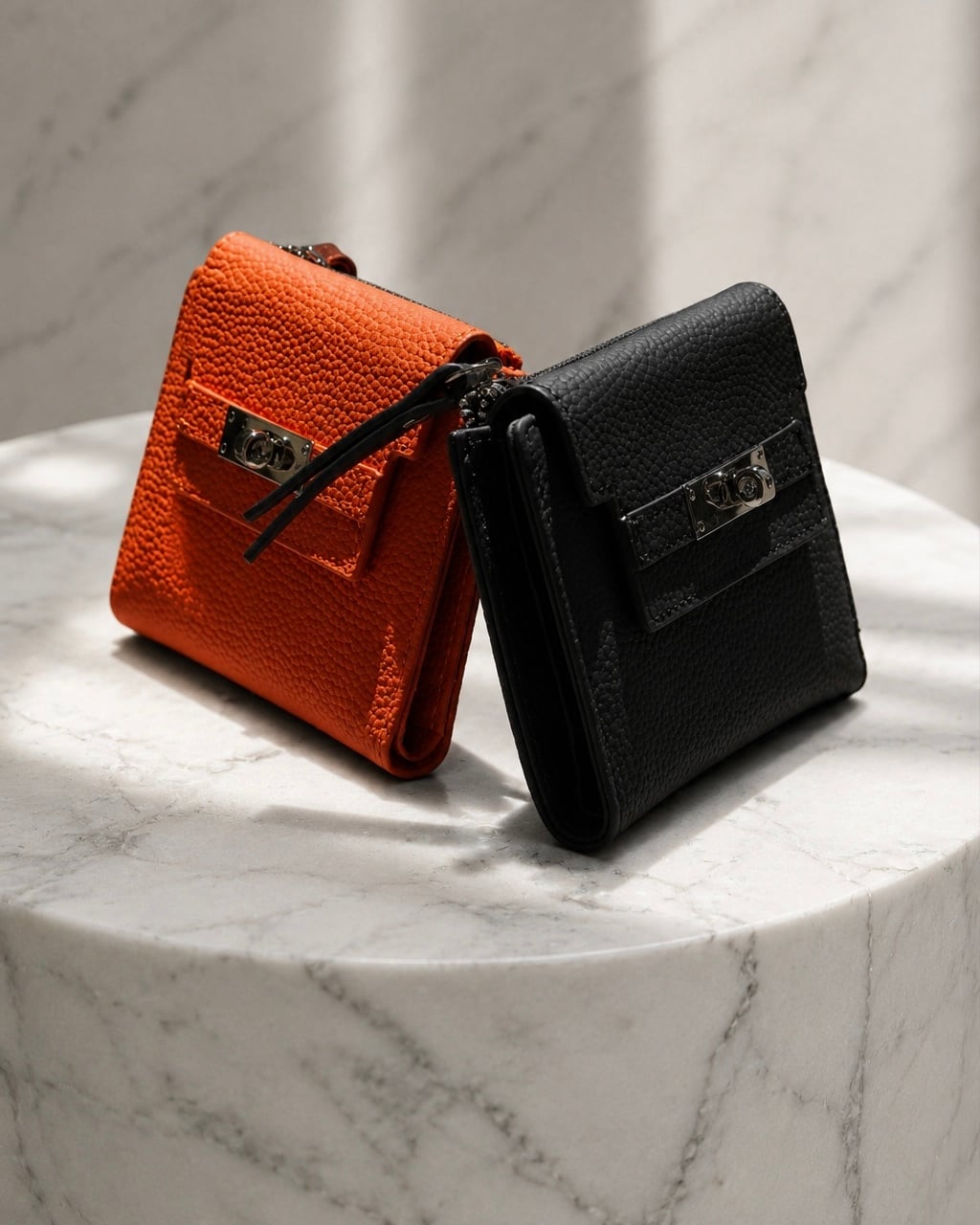 初回限定価格》LUXURY LEATHER WALLET 本革小財布 ブラック【BLB-26006