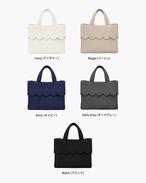 【Square Tote】Scallop Medium