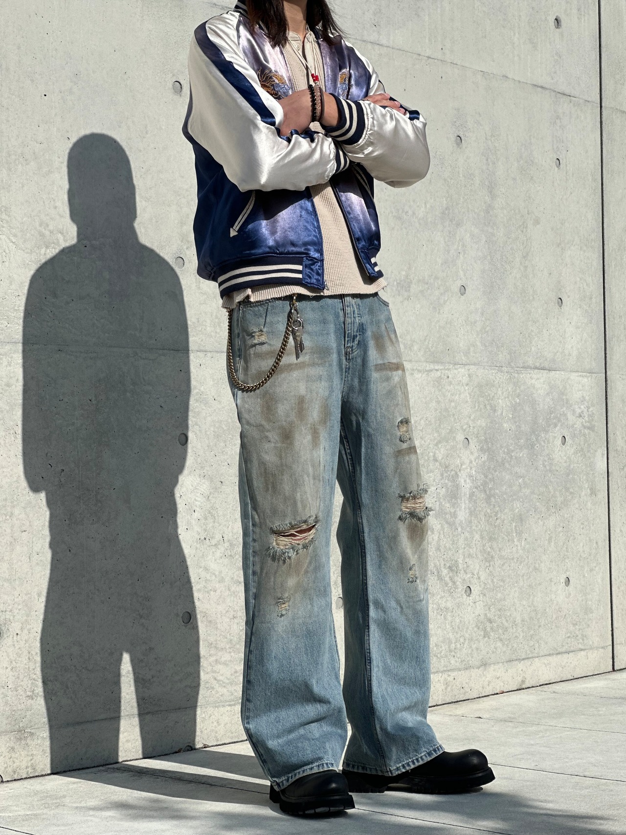 Vintage Grunge Straight Denim