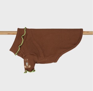 予約【Oops! my Dog】My Teddy Knit T (Brown)