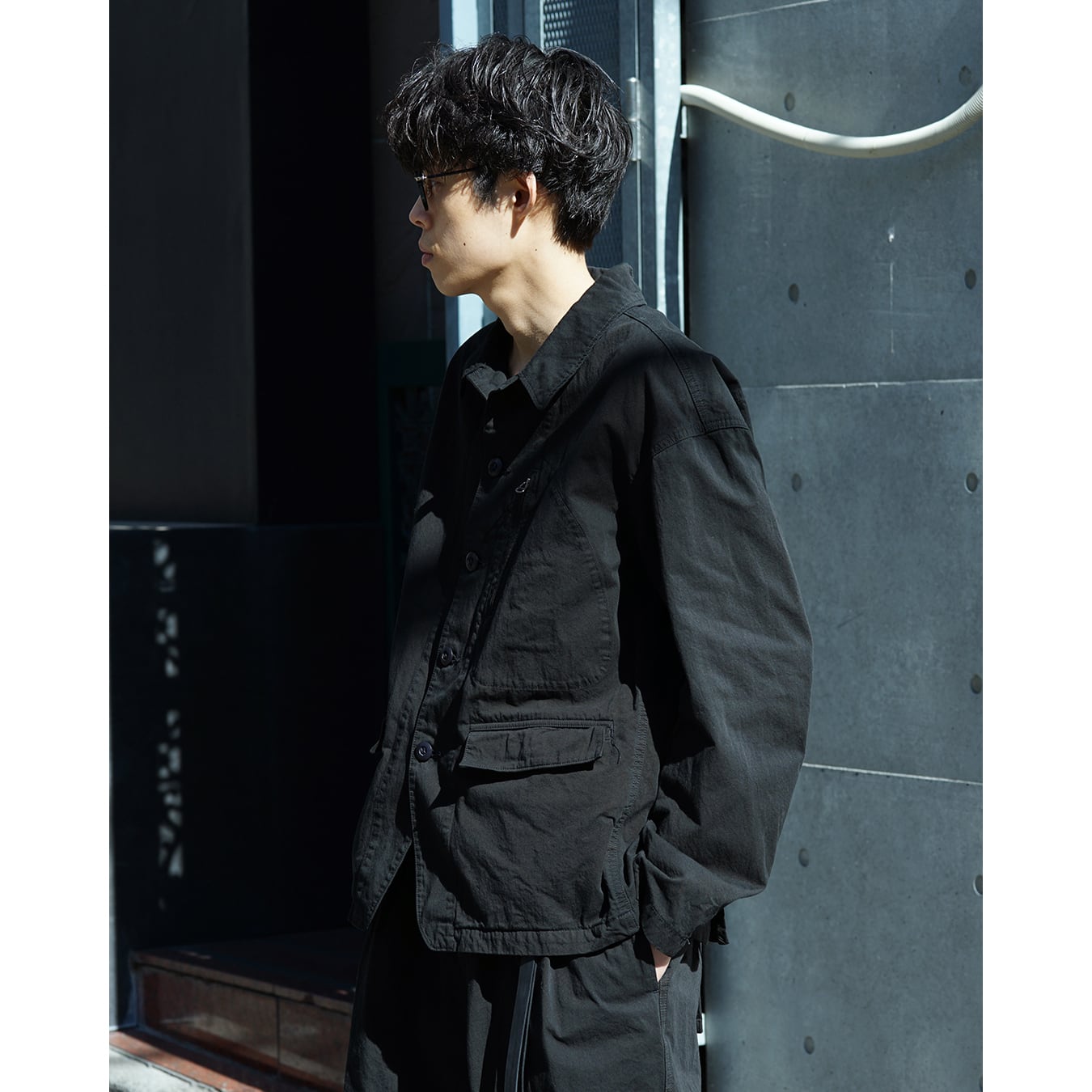 The Viridi-anne] (ザヴィリディアン) VI-3951-06 COTTON TWILL JACKET