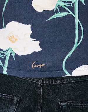 【26SS】KENZO ケンゾー / 'KENZO ARCHIVE ROSE' Tシャツ イン コットン