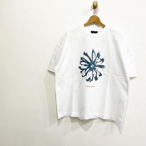 SLICK 「DROPPED SHOLDERS PRINTED T-SHIRT (FLOWER)」 スリック