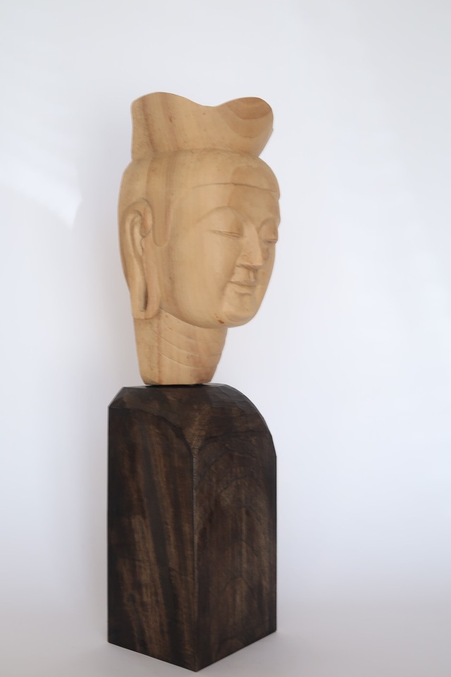 The Quiet Contemplation ― An Original Maitreya Bodhisattva Head by Tessō Mori