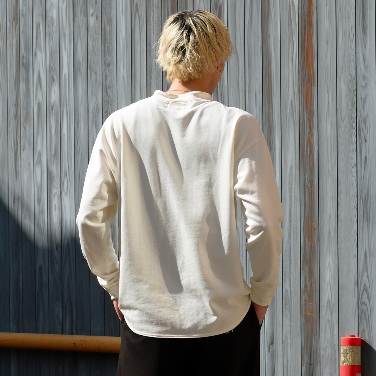 日本製ヘンリーネックカットソー