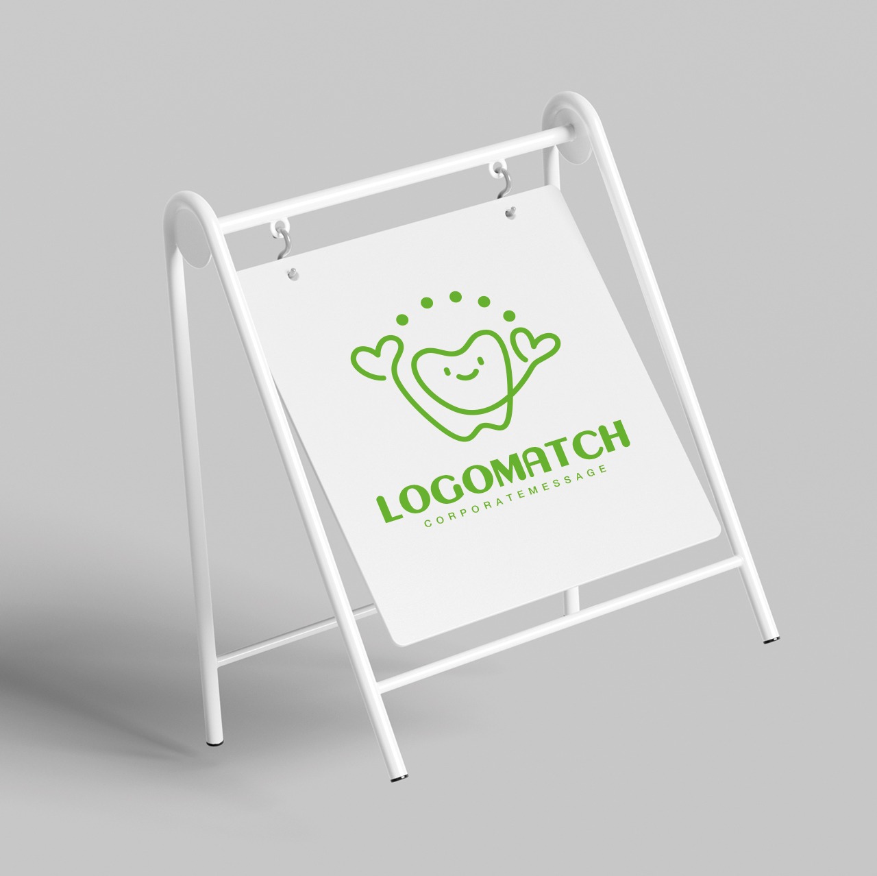 笑顔とハートの歯くんロゴ