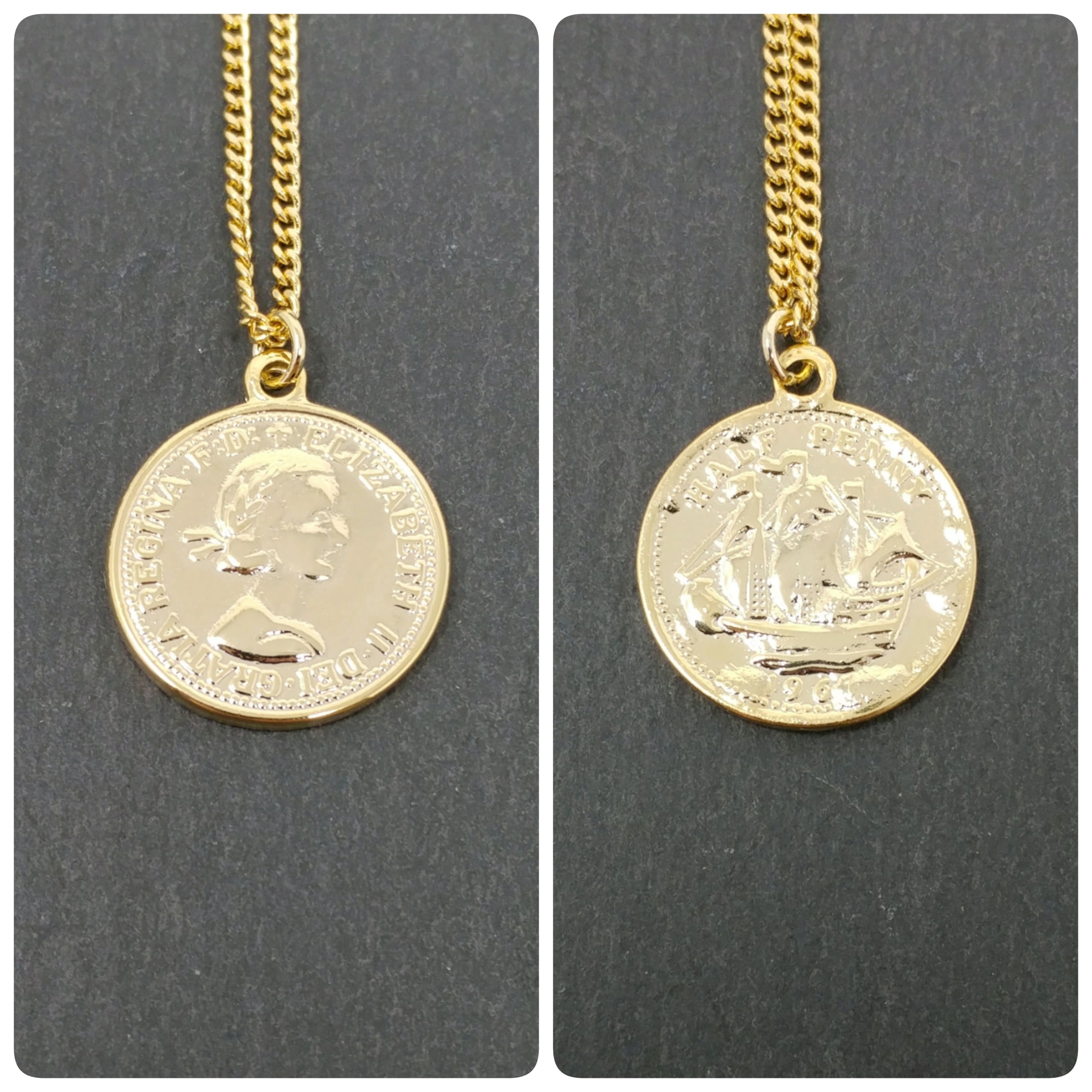 アメリカ硬貨,オールドコイン,5セント,インディアン,ローズメタル,ネックレス