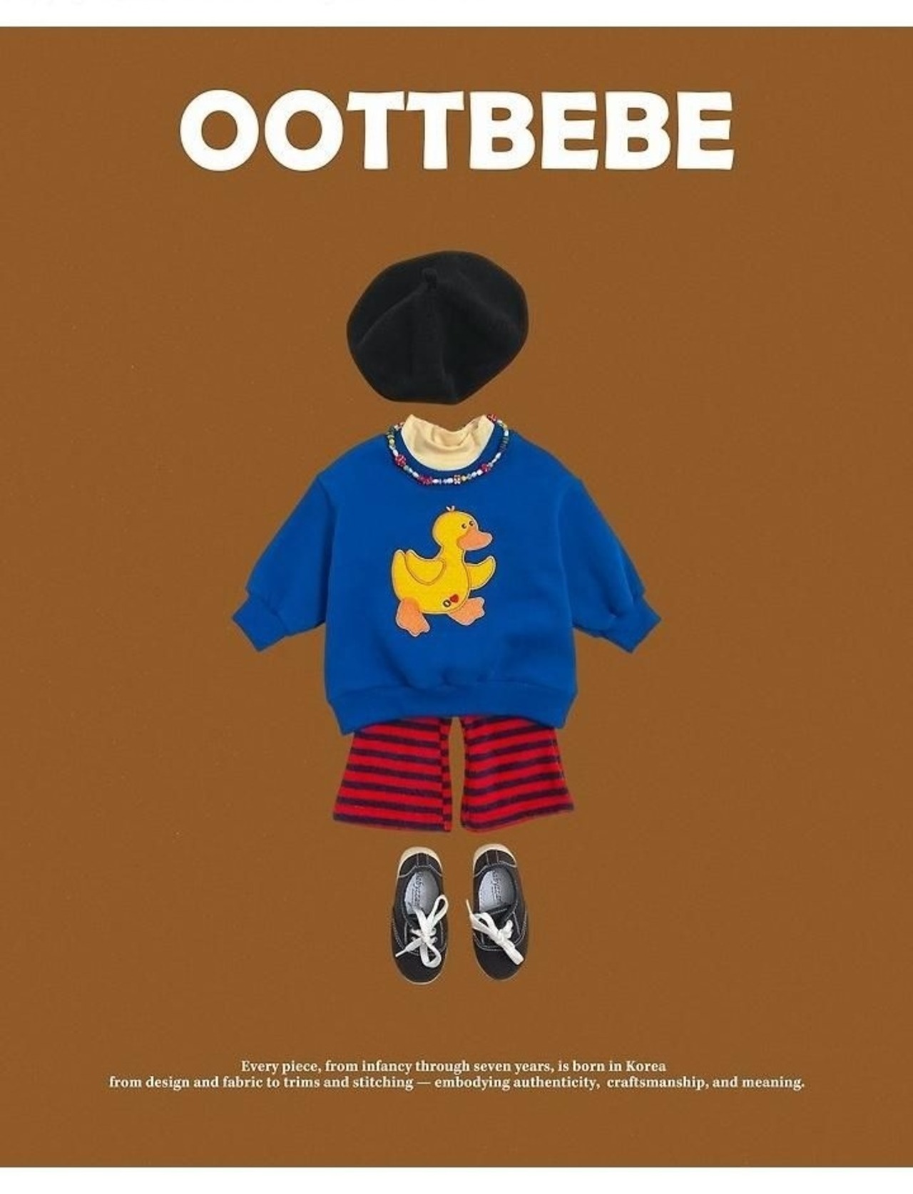 韓国子供服 / 26winter / oottbebe / アヒルトレーナー / ベビー&キッズ / 冬服 *XS~XL*