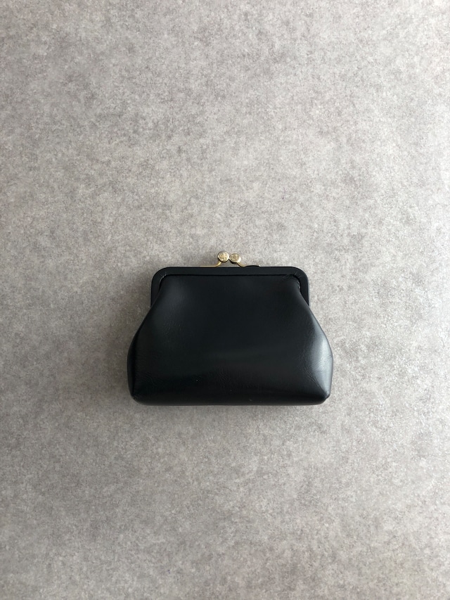 CELINE セリーヌ 財布 ブラック ロゴプレート レザー がま口 コインケース vintage ヴィンテージ オールド z4abfu
