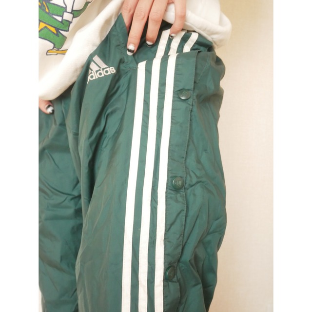 Adidas track pants green