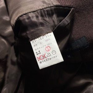 Y’s for men leather piping wool tailored jacket