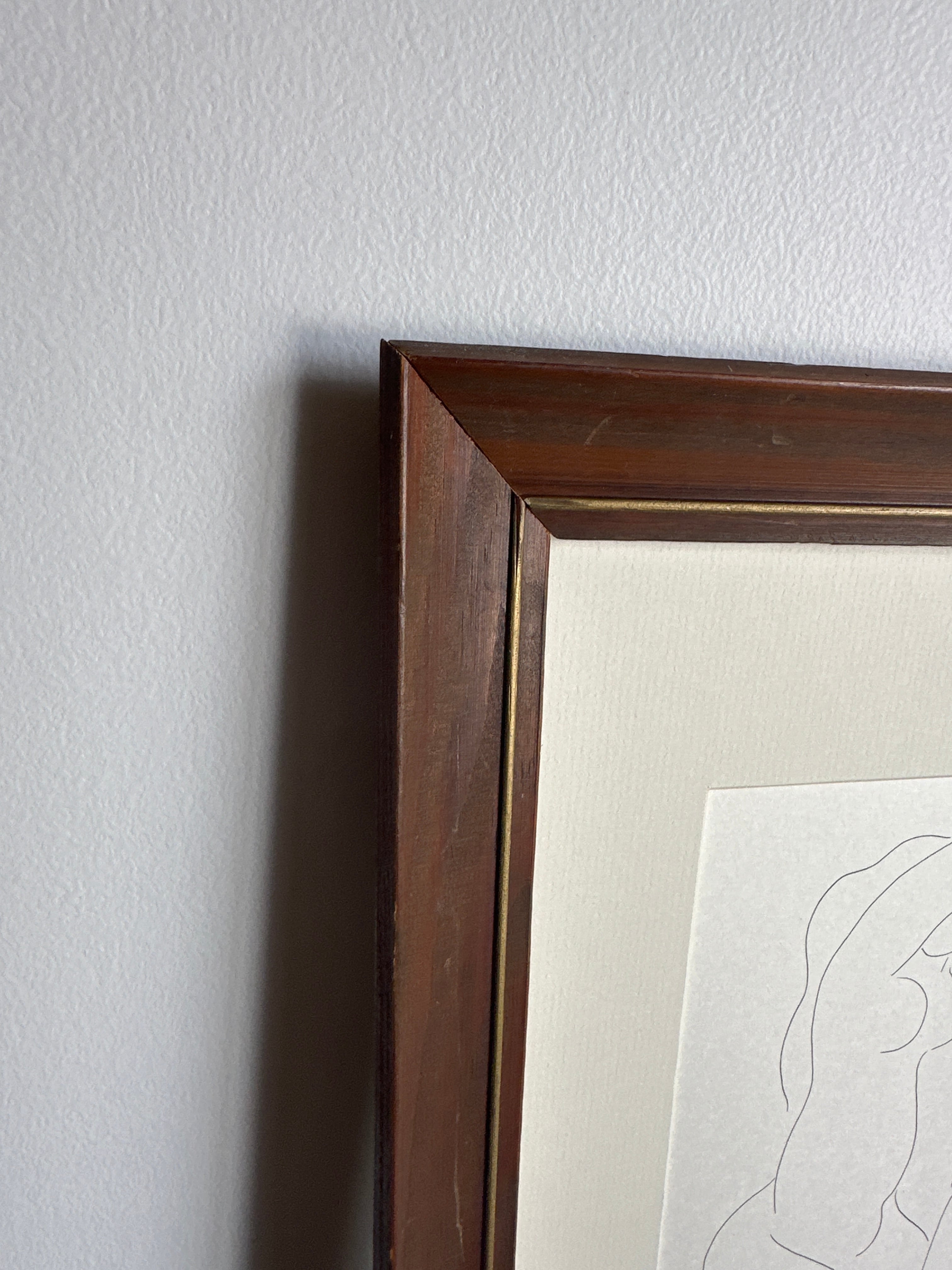 ヌード リトグラフ 木製フレーム付き Henri Matisse with Vintage wood frame | nur vintage apartment