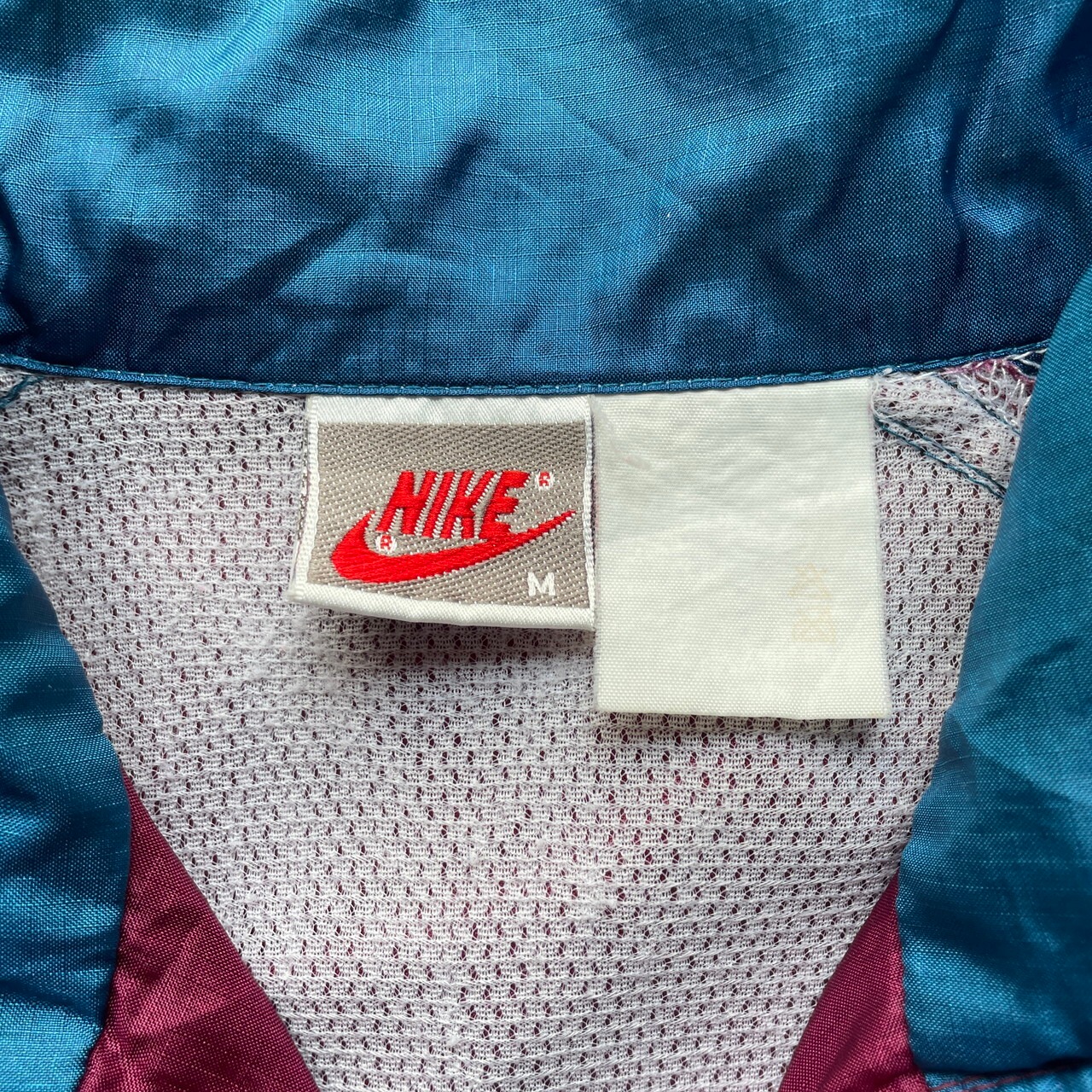 90年代 NIKE ナイキ 銀タグ 切替デザイン ナイロンプルオーバー 