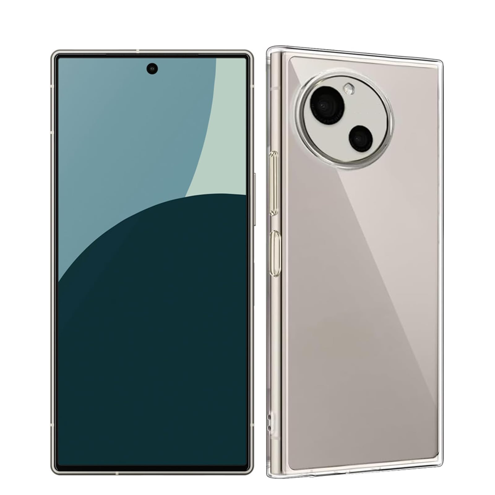 対応 AQUOS R9 ケース SH-51E docomo カバー クリア TPU透明保護 ソフト シリコンケース 薄型 落下防止 衝撃吸収 耐衝撃 柔らかい手触り クリア AQUOS R9 SoftBank 全面保護カバー PCduoduo