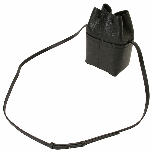 フェラガモ FERRAGAMO 759566 212970 003 ダブルガンチーニ ドローストリング ショルダーバッグ バケットバッグ クロスボディ ブラック レディース GANCINO MINI BUCKET BAG