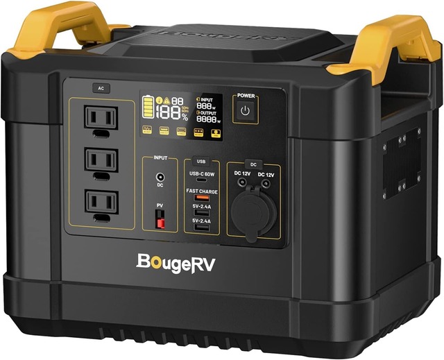 BougeRV ポータブル電源 Fort1000｜1120Wh｜リン酸鉄リチウム電池