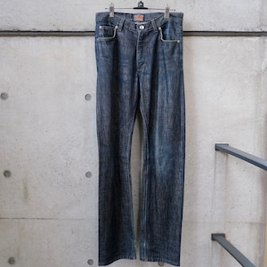 W< / "KISS THE FUTURE" Flared Denim
