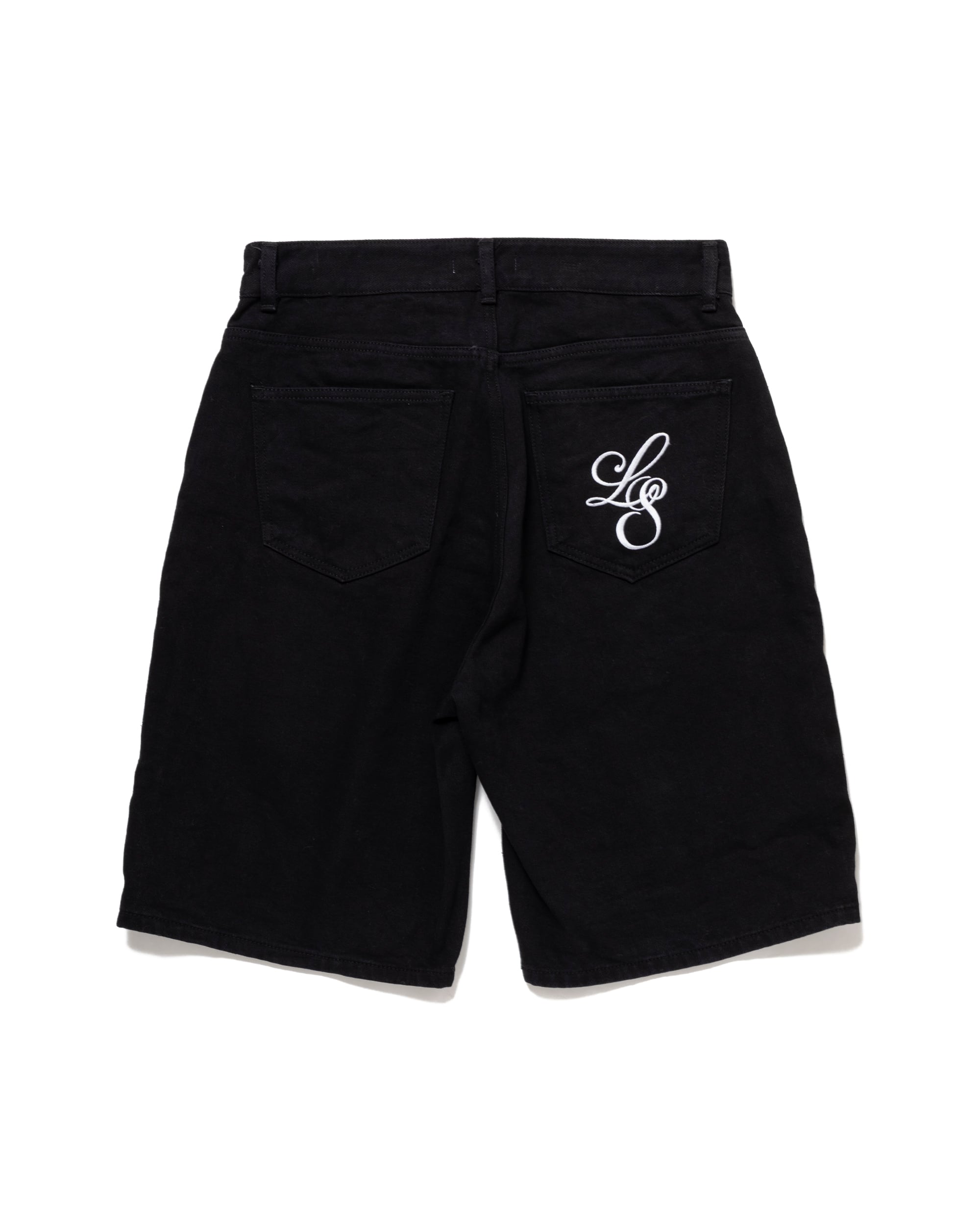LAMERSPHERE BLACK DENIM SHORTS サイズM 20.BLACK DENIM SHORTS | lamersphere