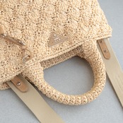 プラダ カナパ トートバッグ ラフィア ベージュ ブラウン