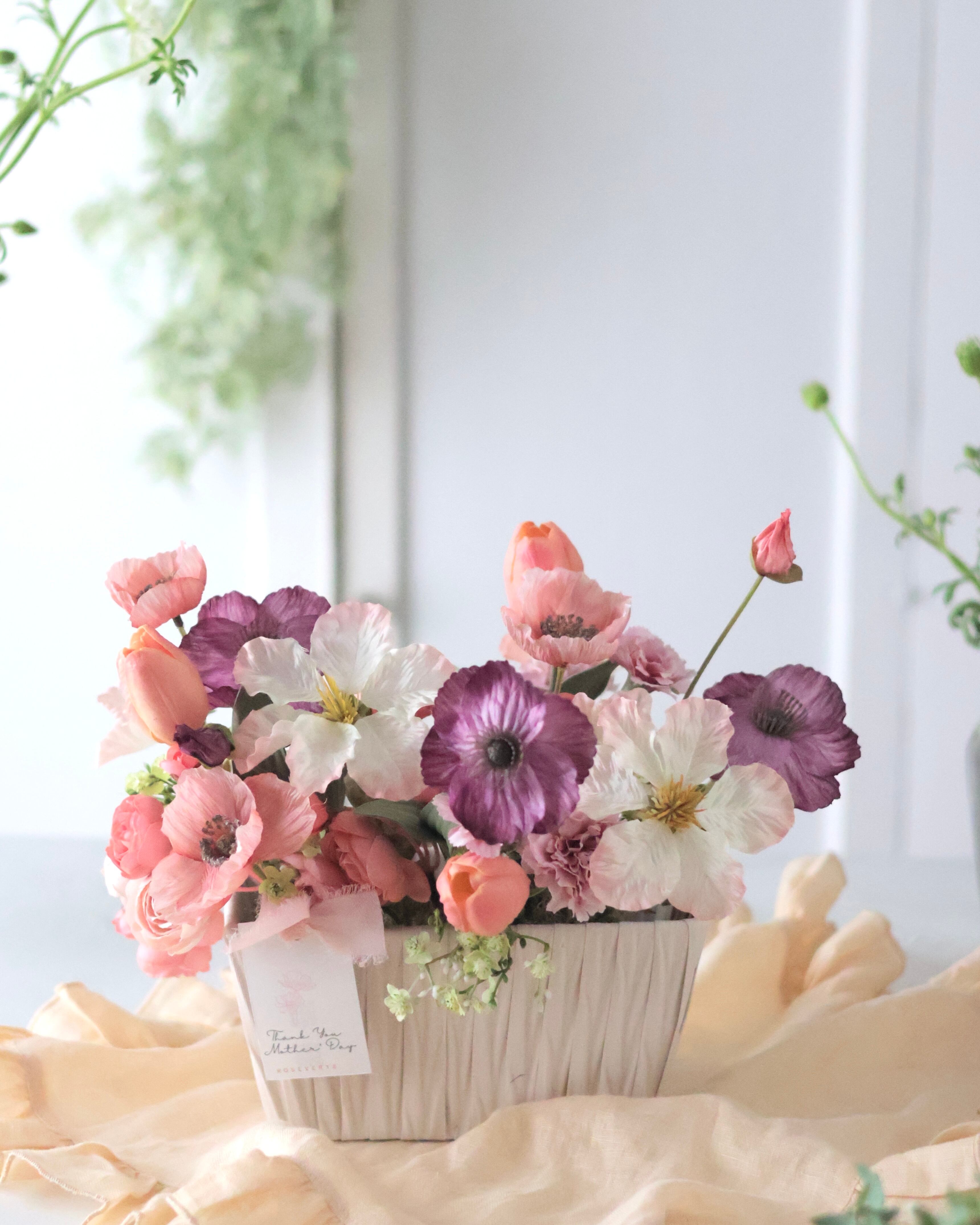 ピンクラナンキュラスGARDENリース | shop ROSEVERTE
