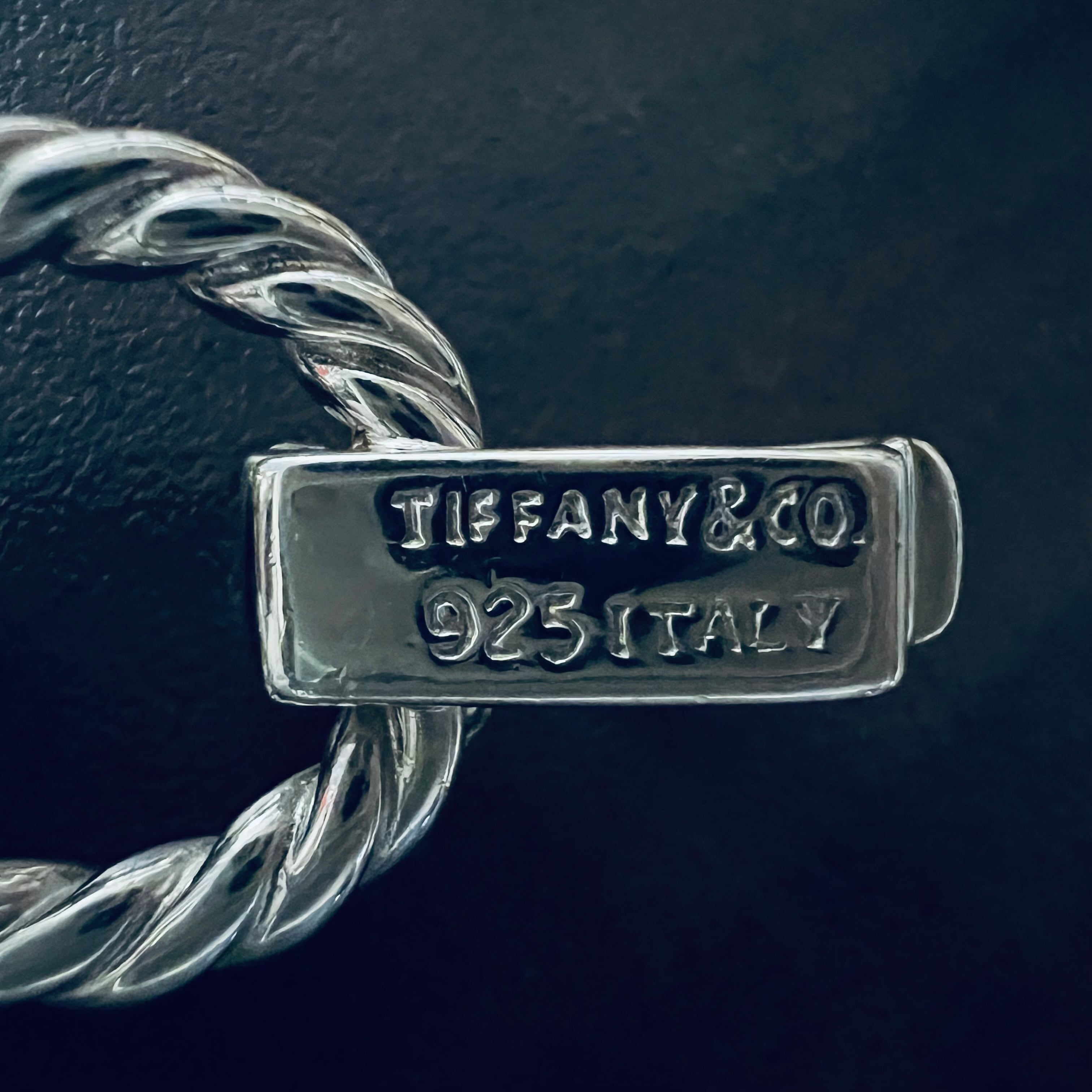 Tiffany 程よかっ ヴィンテージ ツイスト キーリング No2