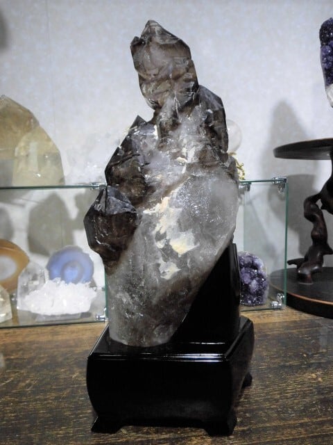 【送料無料】【高品質】14kg 特大ブラジル産ジャカレー水晶（アリゲータークオーツ）　no.6