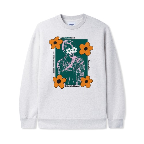 BUTTER GOODS DAZED CREWNECK ASH GREY サイズM
