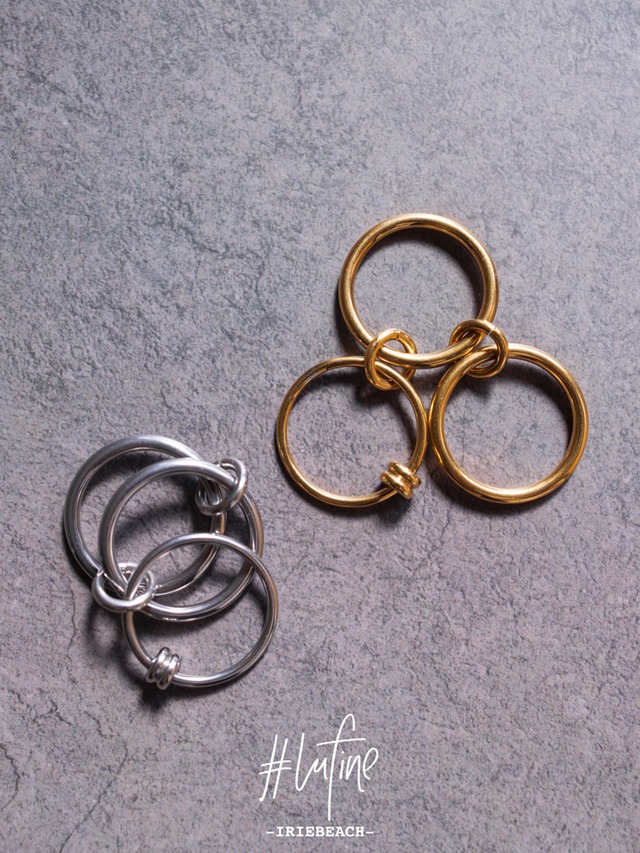 【#lufine】2Way Triple Hoop Ring