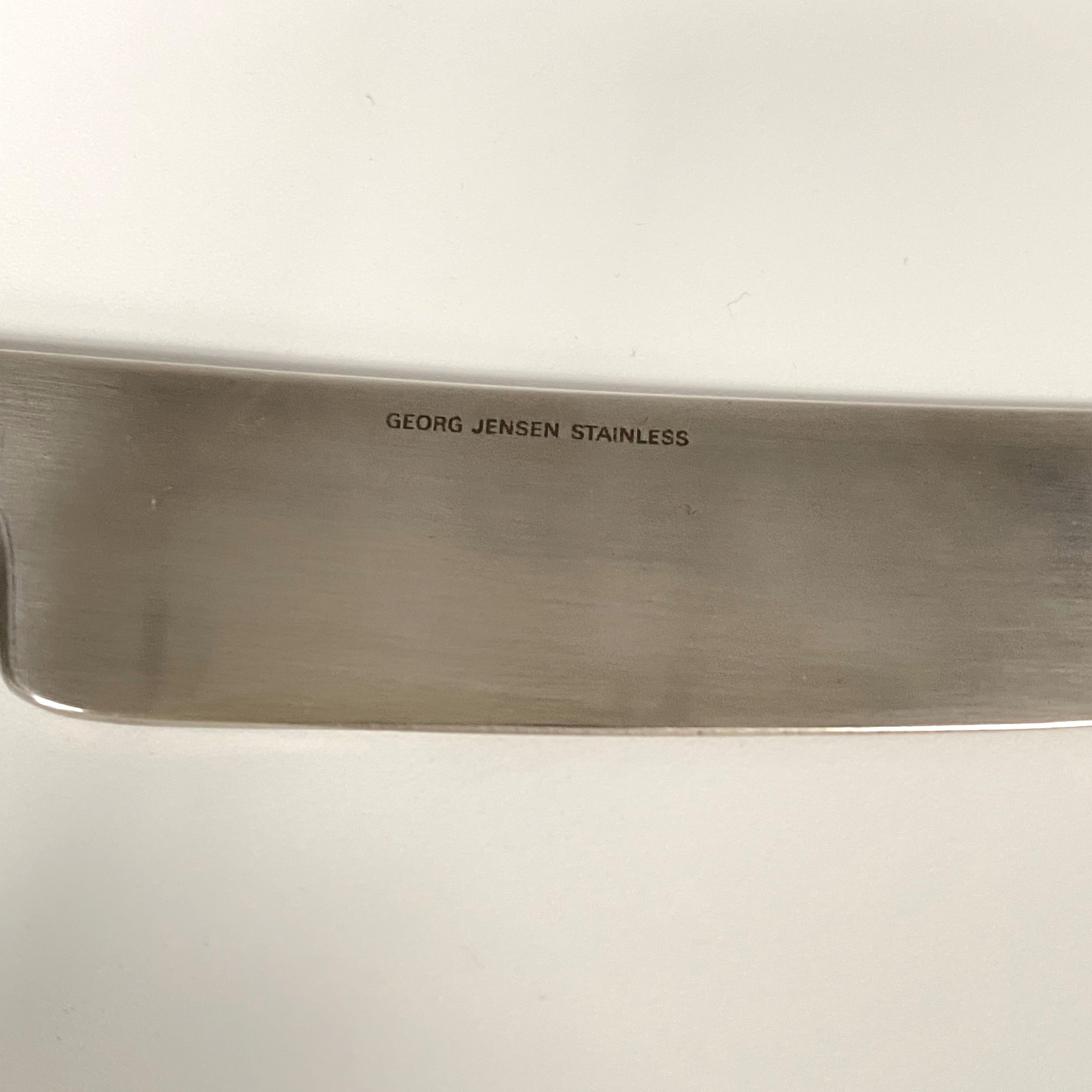 ロイヤルコペンハーゲン × ジョージジェンセン ブルーフルーテッド バターナイフ Outlet 20%OFF】Georg Jensen Copenhagen バターナイフ 3,300円→2,640