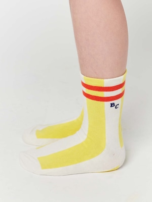 残り1点(23-25)BOBO CHOSES / Yellow stripes long socks