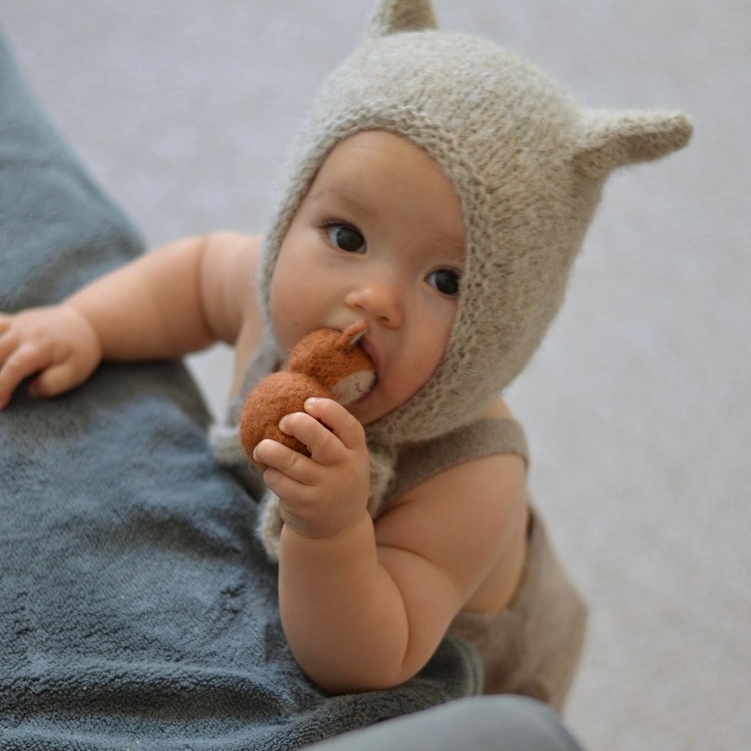 Bambolina beige kitty | 韓国子供服 Bisque -びすく-