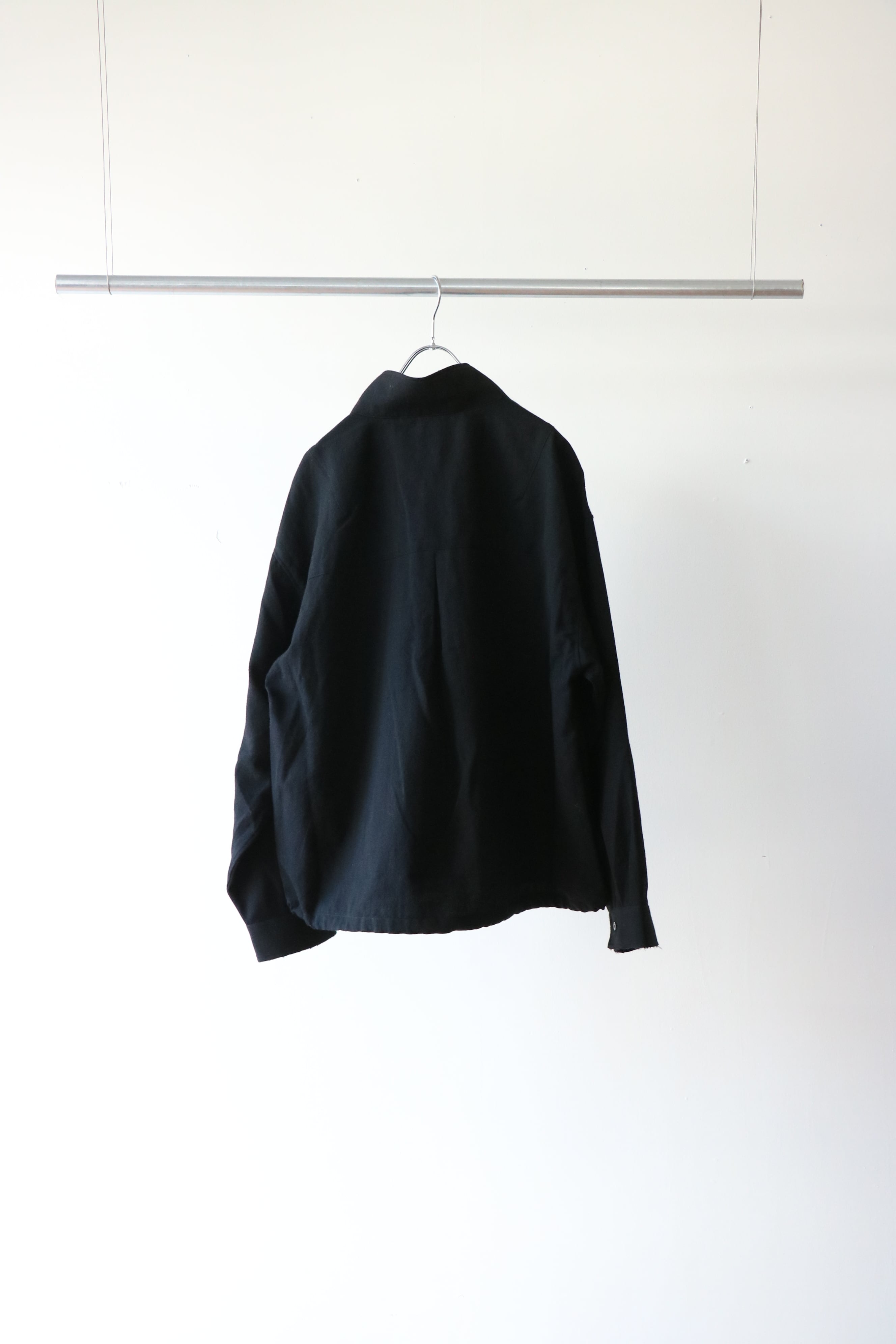 Ancellm -WOOL HALF ZIP PULL OVER SHIRT- / ANC-SH72