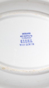Military Porcelain USQMC SERVING DISH