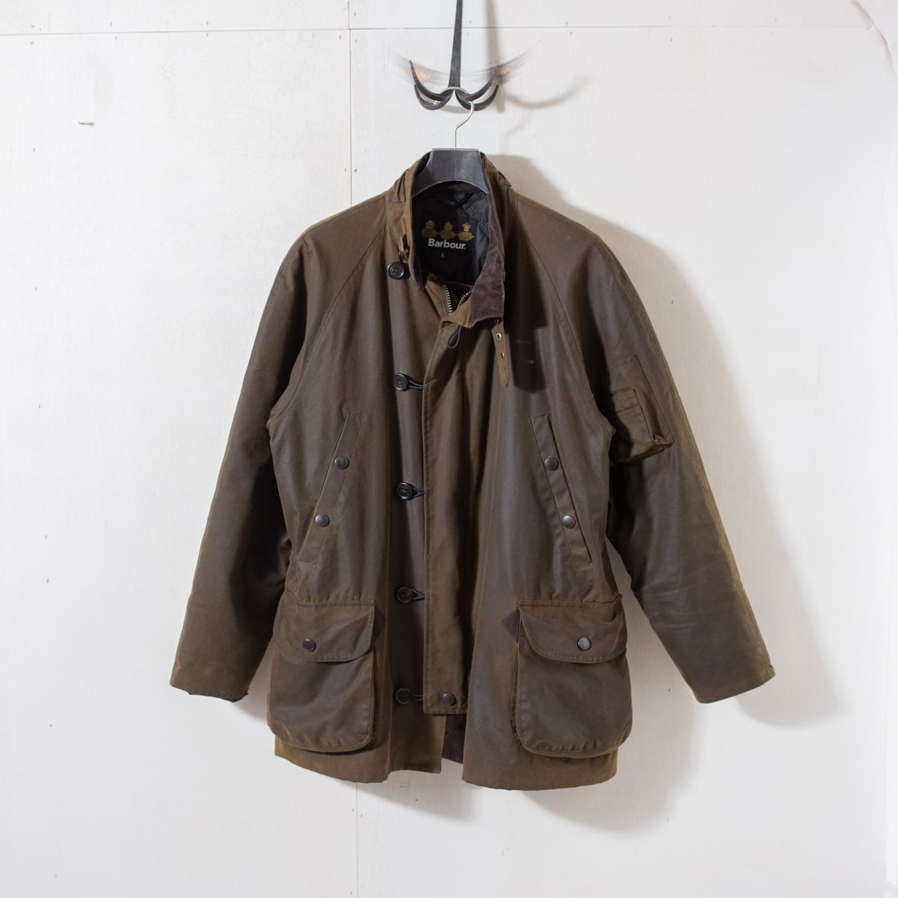 ヴィンテージBEAUFORT名品Britishwax-jacket market British wax-jacket market