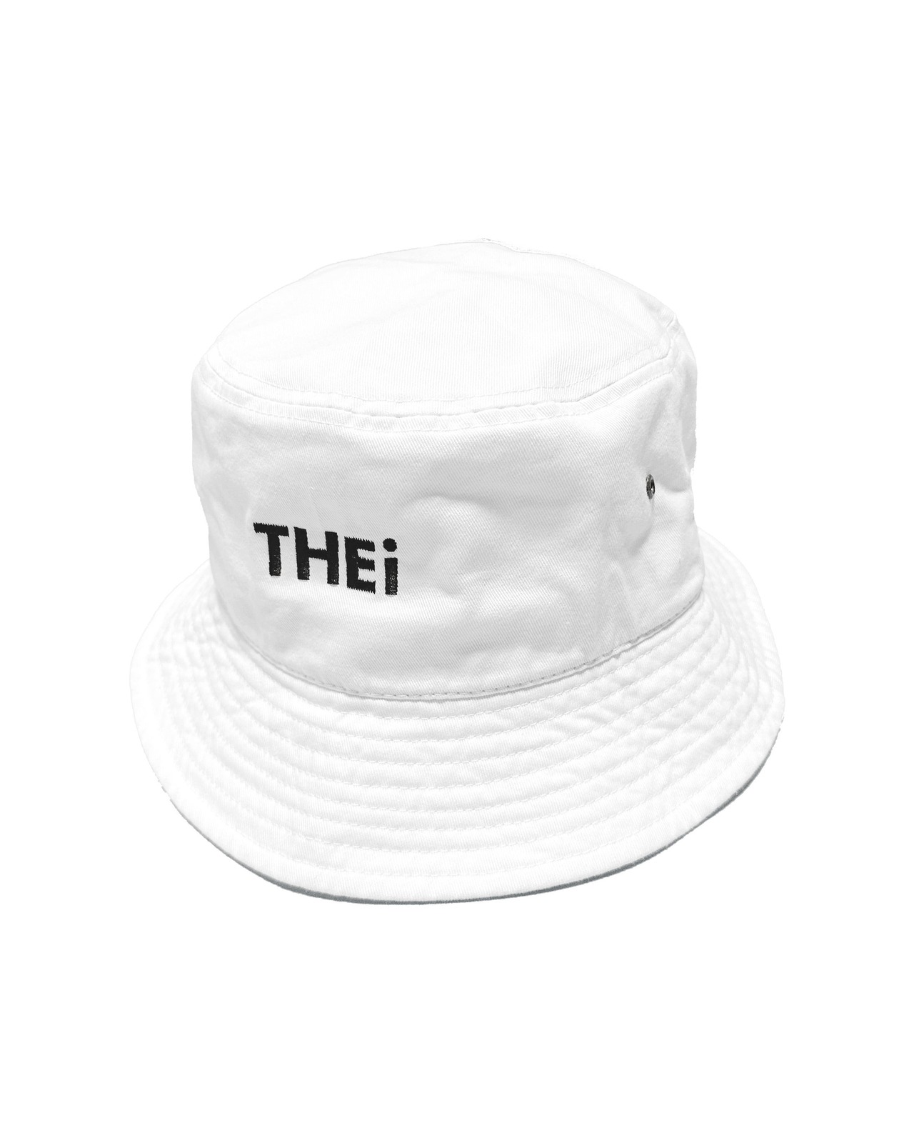 BASIC ONE POINT BUCKET HAT - WHITE