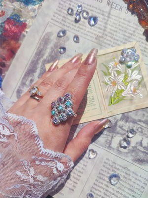 【BLUE AND LAVENDER SOFTLY RING／（XX421）】