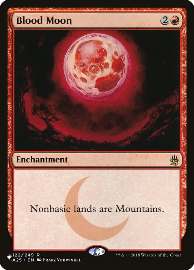 ①血染めの月　初版 Blood Moon EN)(122) 血染めの月/Blood Moon [PWシンボル付き再版][A25](NM) | MTG