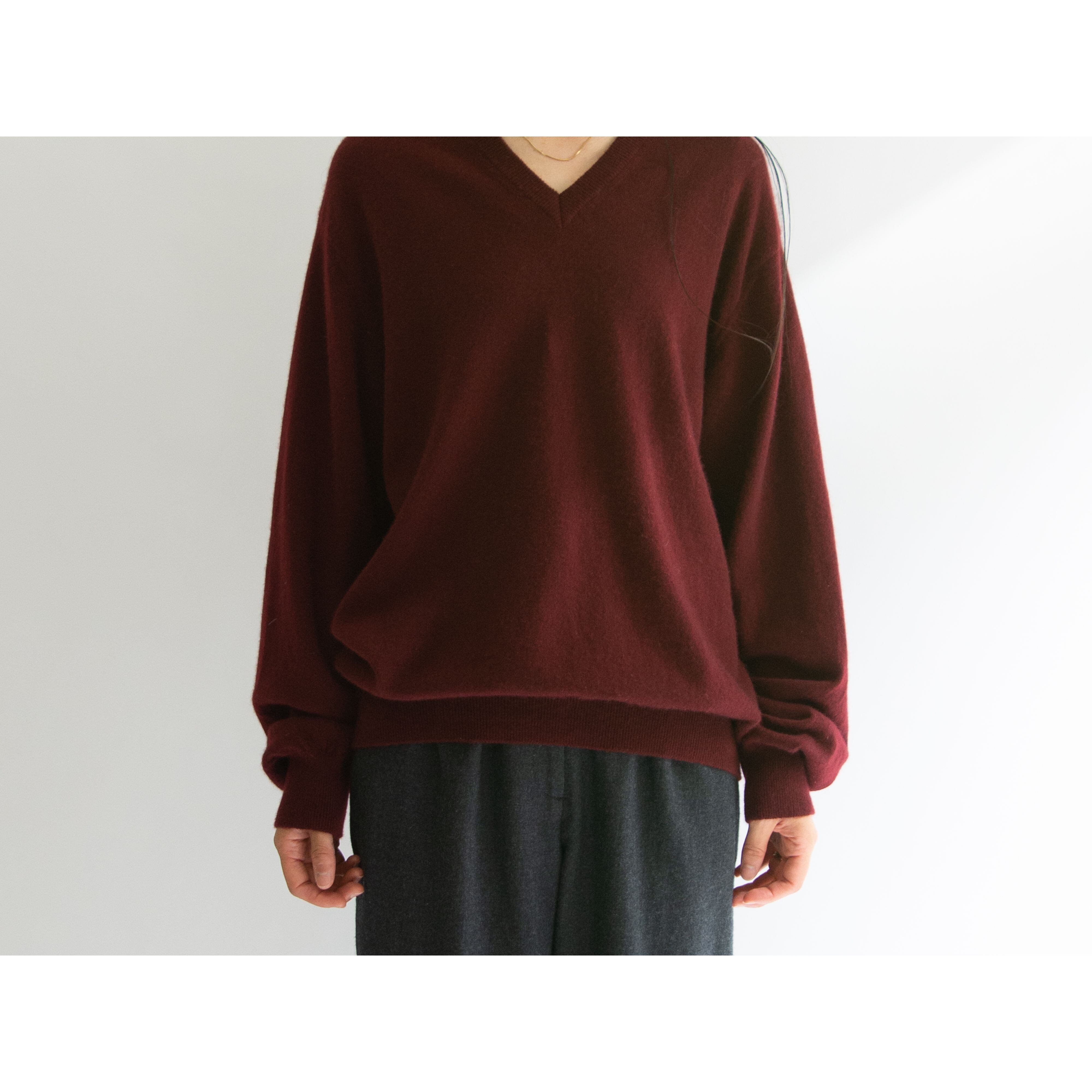 【Unknown Brand】Cashmere V-neck Sweater（カシミヤVネックセーター）