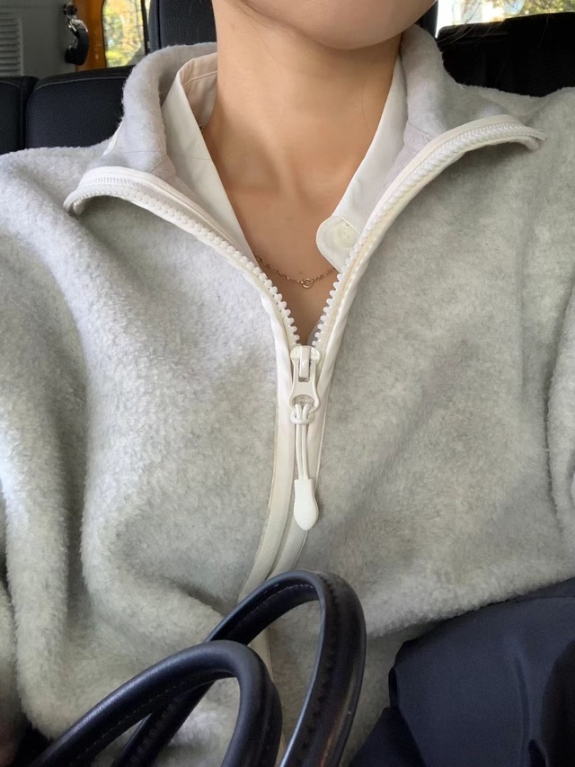 (即納) ounce / Snug fleece zip-up 2color