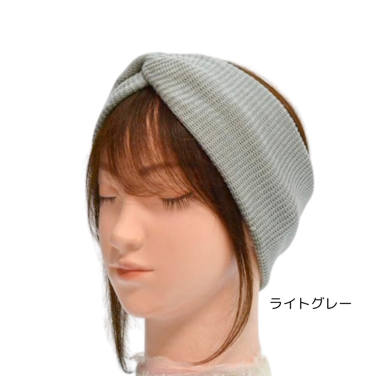 幅広 やわらかニット ヘアターバン |ウィッグを休みたい日・おうち時間に 締め付けないリラックスターバン