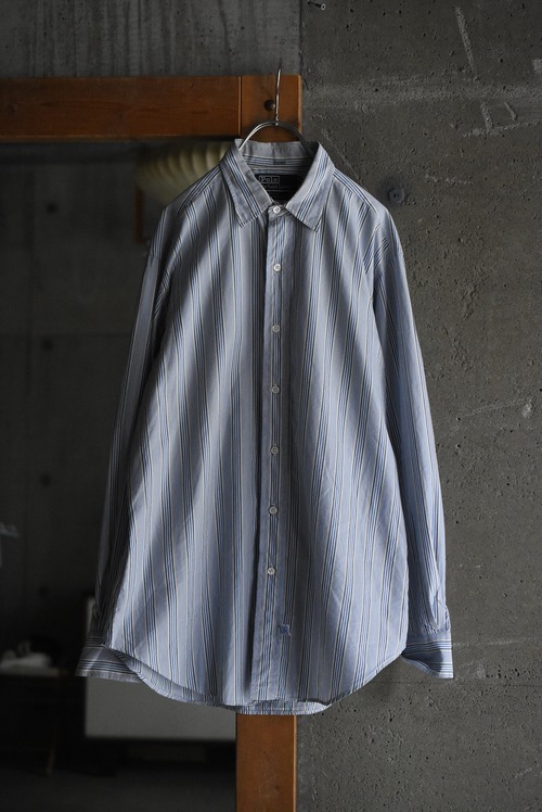OK／80's "polo by Ralph Lauren" stripe dress shirt