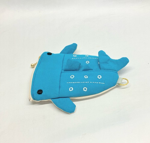 ジンベイザメ　パスケース　カードケース｜とりさん工房ーかわいいハンドメイドポーチ
