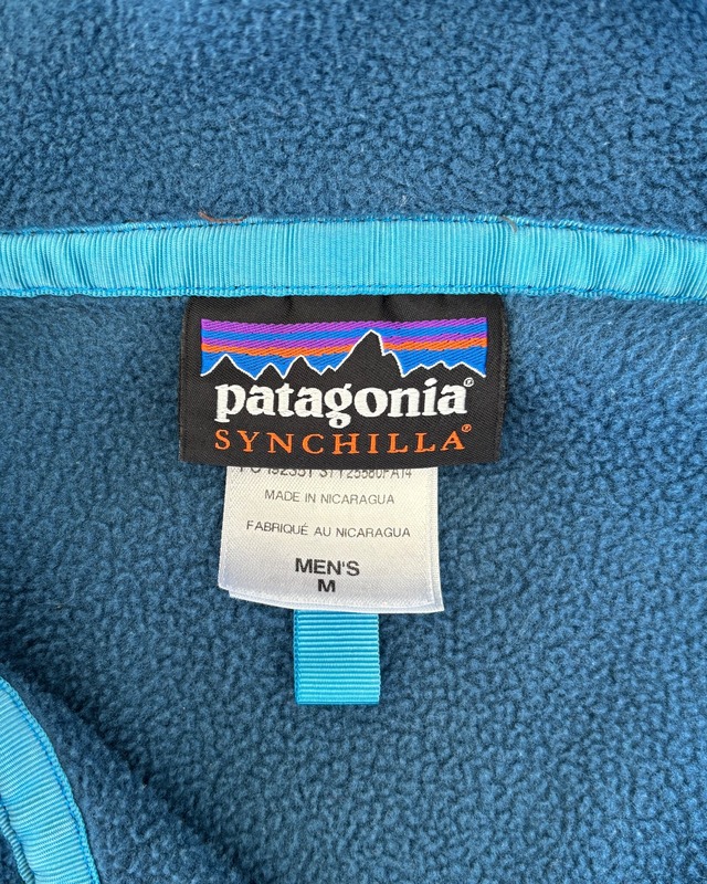 -Patagonia- Vintage 10s M Synchilla snap T