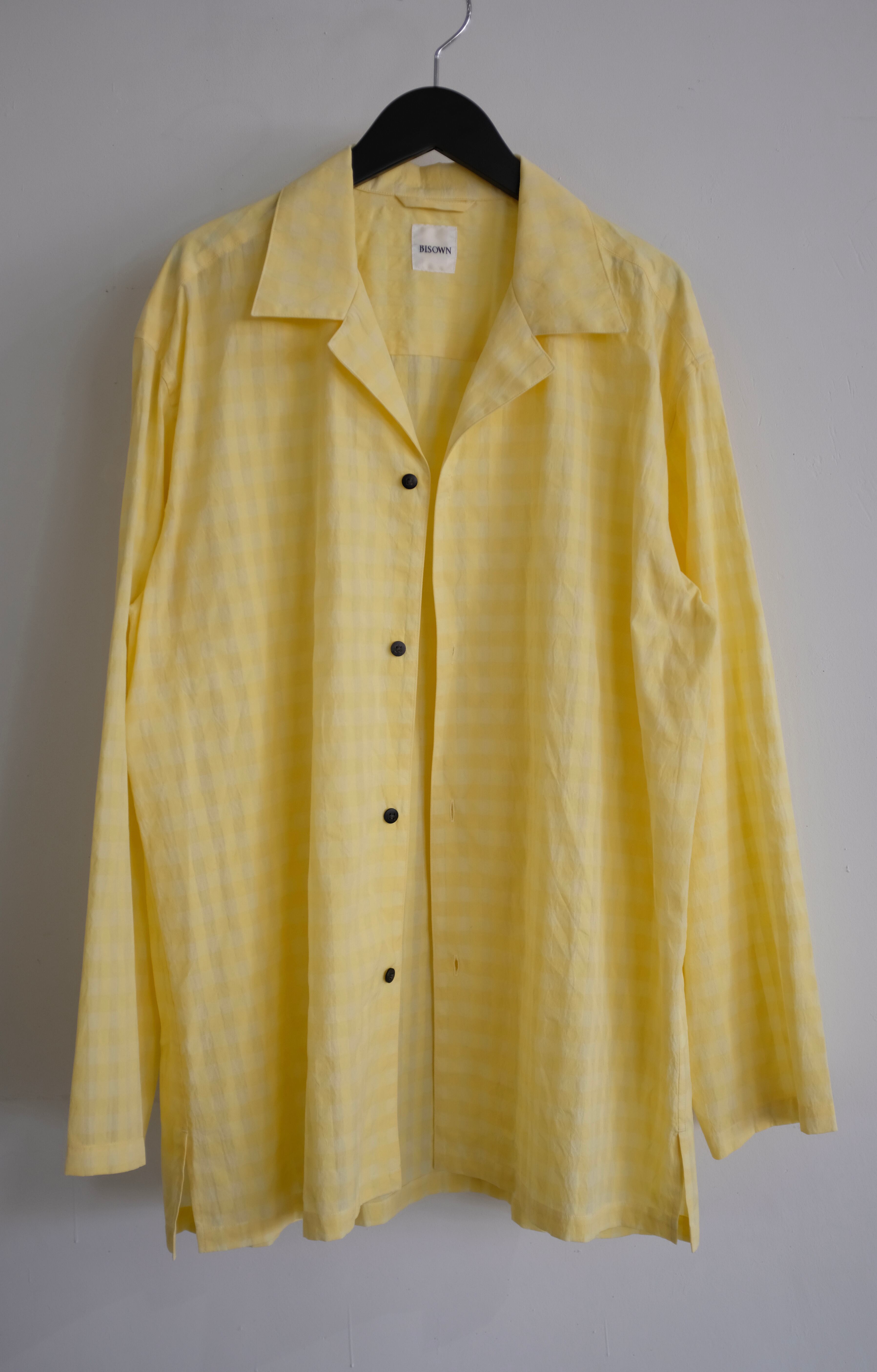 BISOWN]COTTON HIDDEN CHECK SLEEPING SHIRTS JACKET | YES-姫路の美容