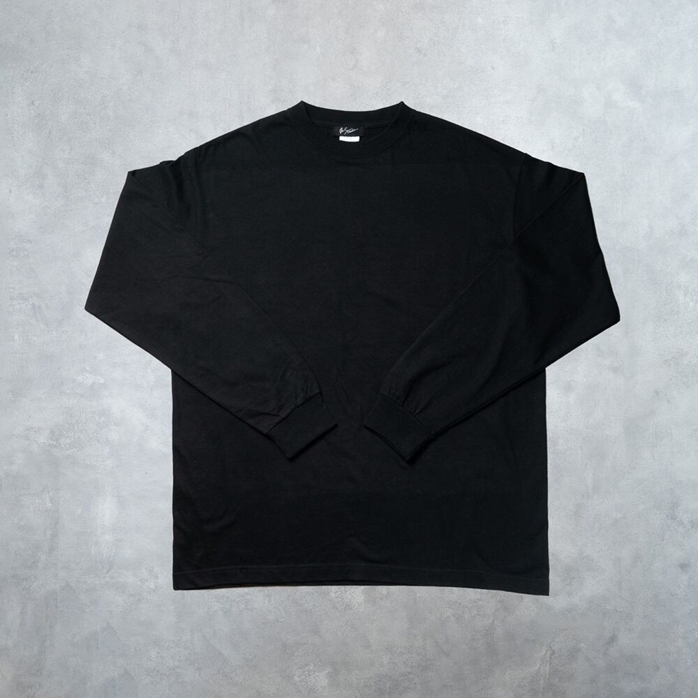 バックプリントプレミアムロングスリーブTシャツ（rectangle黒） | Re