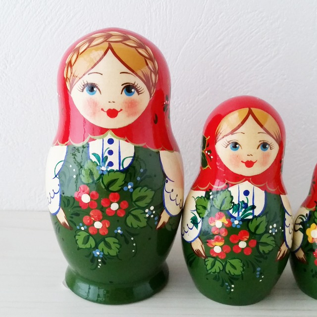 ロシア製 マトリョーシカ 花束 11cmサイズ 京都のかわいい雑貨屋さん ミハスピトゥー Mijaspittoo