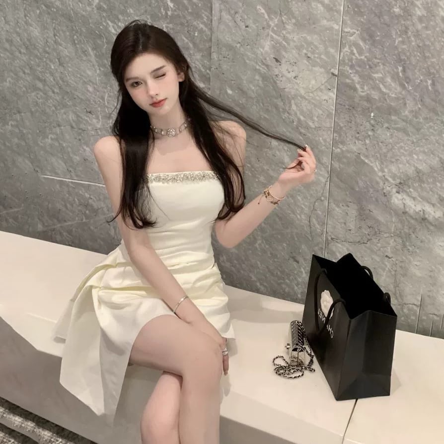 ミニドレス キャバドレス 新作 キラキラ フリル ゴージャス MY2-MYK6388