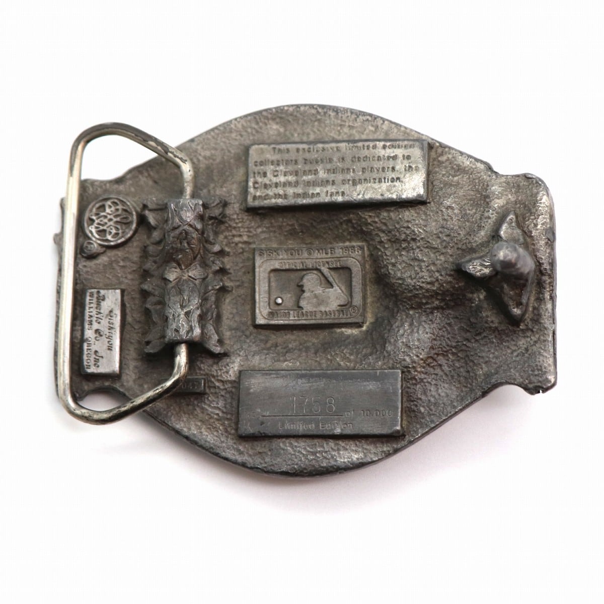 MLB・インディアンズ・ベルト バックル・10,000個限定品・1988年製